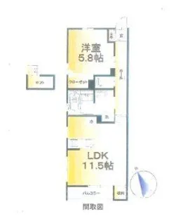 コンチネンタルIII【3階】の間取り