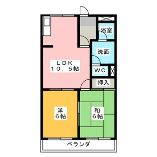 アーバンコーポ【1階】の間取り