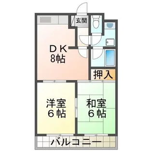 フォートレスセブン【3階】の間取り