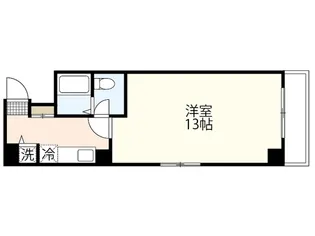 ピースアベニュー舟入【3階】の間取り