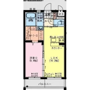 あかねヒルズ南宮崎【2階】の間取り