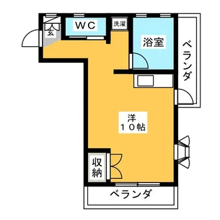 パラゼット下高井戸【2階】の間取り