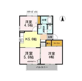 クロリス D【1階】の間取り