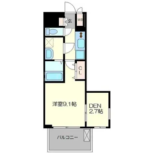 プレサンス京都洛南【5階】の間取り