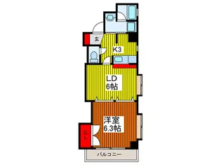 ティアラ21【6階】の間取り