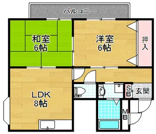 富尾ビル星田【5階】の間取り