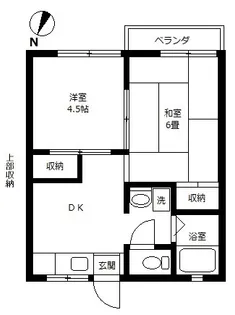 サンウエスト【2階】の間取り