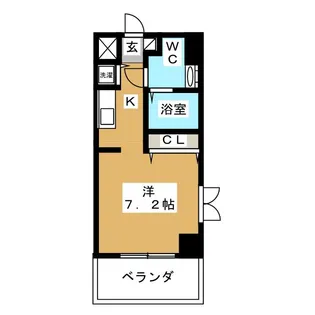 ドゥ・ルーブルデノン【2階】の間取り