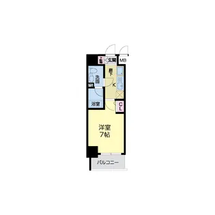 ルクレ新町レジデンス【9階】の間取り