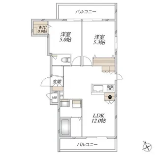 Kirsche Ichikawa(キルシェイチカワ)【2階】の間取り