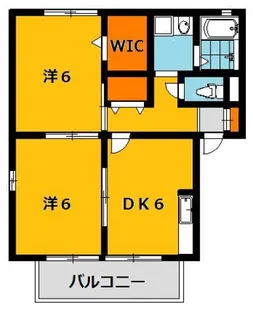 ロワジール B【2階】の間取り