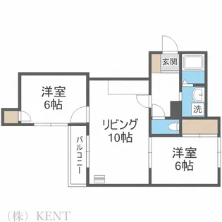 メゾンベルコート【2階】の間取り