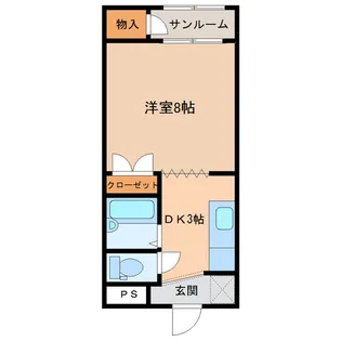 ミストラル高尾【2階】の間取り