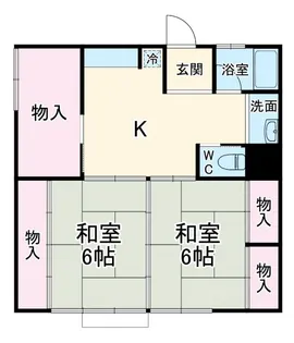 コーポ松山【1階】の間取り