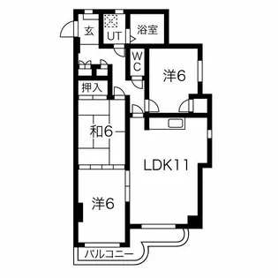 エスポアールアスカ【3階】の間取り