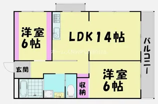 センチュリーハイツ和歌浦【1階】の間取り