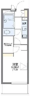 レオパレス向田【1階】の間取り