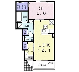 グローヴ・ガーデンXII【1階】の間取り