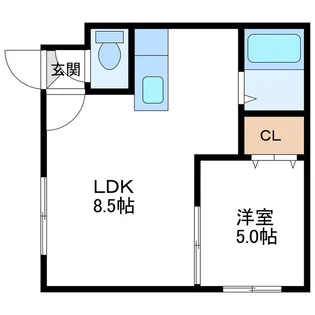 フォーチュネイトフィールド【2階】の間取り
