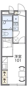 レオパレスウエノ【2階】の間取り