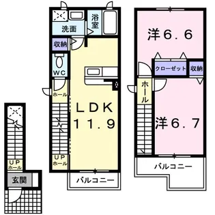 メゾン花園IIの間取り