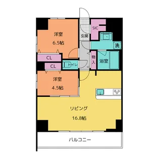 ラ・シエル【7階】の間取り