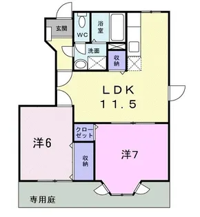 アルペジオ南 B【1階】の間取り