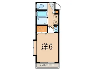 ノーブル弦巻【1階】の間取り