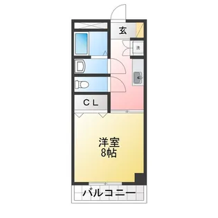 シャトーサンワ【3階】の間取り