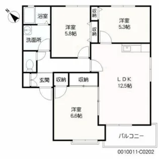 アネシス高尾台 C棟【2階】の間取り