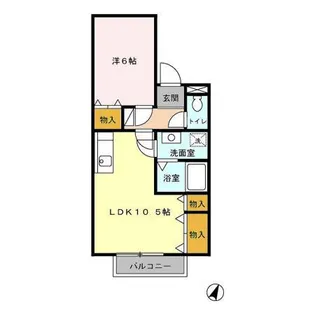 フレマリール新井田【1階】の間取り