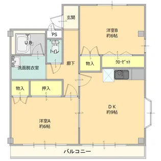 サクラマンション【2階】の間取り