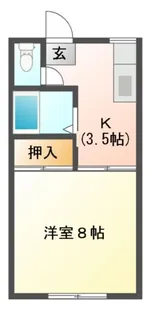 ルグラン小田前【1階】の間取り