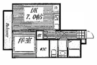 ビラ高輪【3階】の間取り