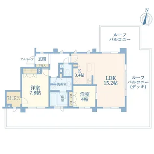 アールブラン千鳥町【6階】の間取り