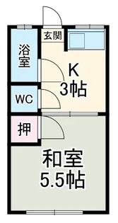 はくゆう荘【2階】の間取り
