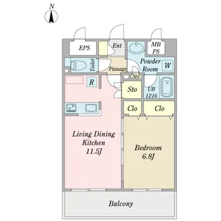 SAKURA COURT【6階】の間取り