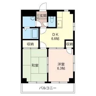 むさしの森ハイツ【3階】の間取り