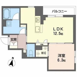 弓張月 上杉【2階】の間取り