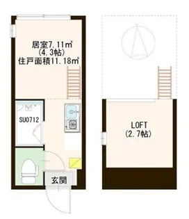 ハーモニーテラス赤羽【2階】の間取り