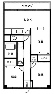 ロイヤルシャトー一番館【3階】の間取り