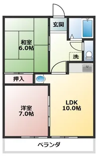 ウィンディー津森I【1階】の間取り