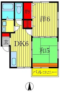 アクシオン小倉【2階】の間取り