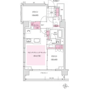 ディームス東陽町【5階】の間取り