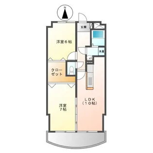 ベルクレスト【1階】の間取り