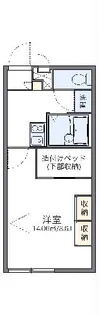 レオパレスコスモB【1階】の間取り