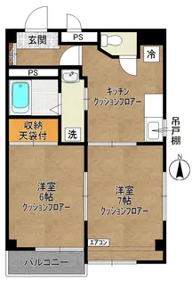 稲田堤グランドハイツ【5階】の間取り