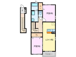 ミルキーII【2階】の間取り