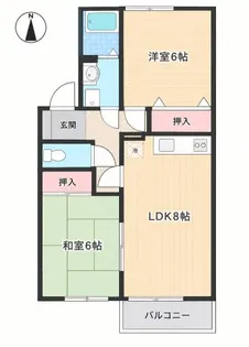 メイプルハイツ【1階】の間取り