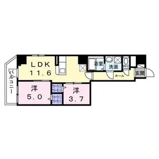 セレーノ・ユー【6階】の間取り